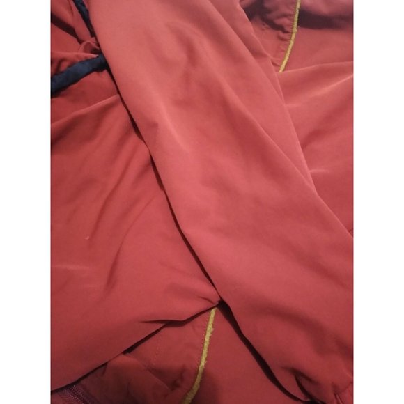 LL Bean Vintage 90's Nordic Womens Red Hooded Coat Full Zip Jacket Pockets Small - Picture 10 of 11